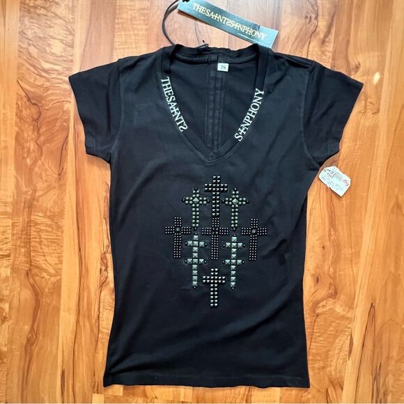 🔥THE SAINTS SINPHONY🔥 short sleeve tee 🔥 NWT 🔥 Y2K 🔥 Size small - Picture 1 of 6